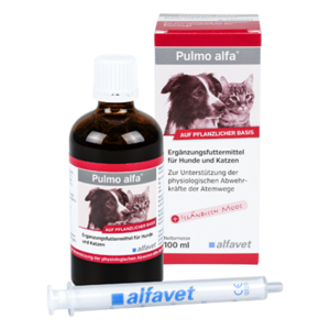 alfavet Produkte Pulmo alfa für Hunde und Katzen