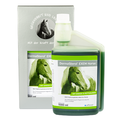 alfavet Produkte DermaSterol EXEM Horse für Pferde