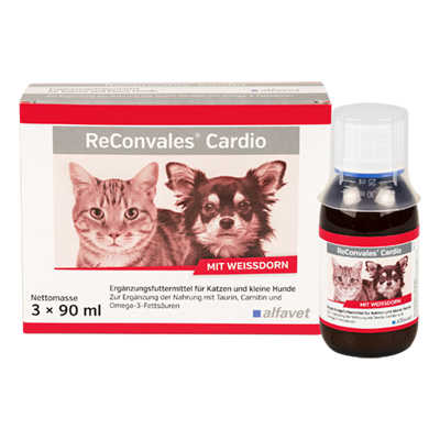 alfavet Produkte ReConvales Cardio für Katzen und kleine Hunde